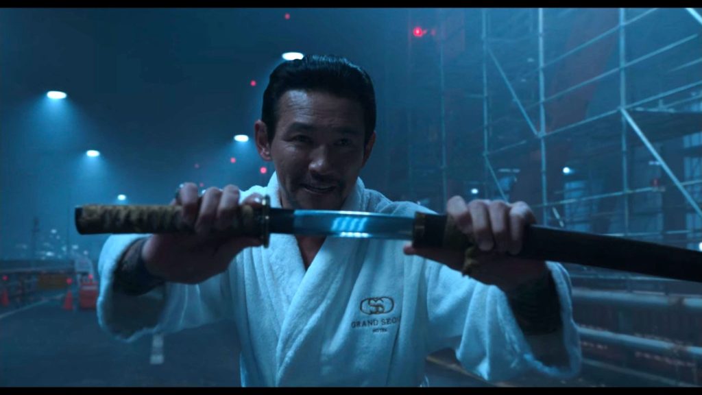 Il samurai Shinichiro Oda interpretato dal grande Hwang Jung-min della bellissima serie "Narcosantos", e dell'ottimo film "Liberaci dal male". 